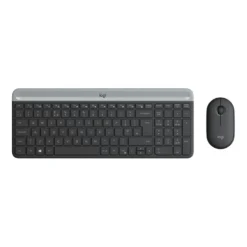 Tangentbord och mus Logitech MK470 Slim Wireless Combo, trådlös, svart