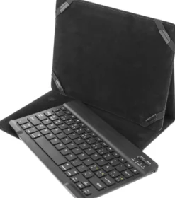 Tangentbordsfodral Deltaco Bluetooth för 10" surfplattor, nordisk, svart