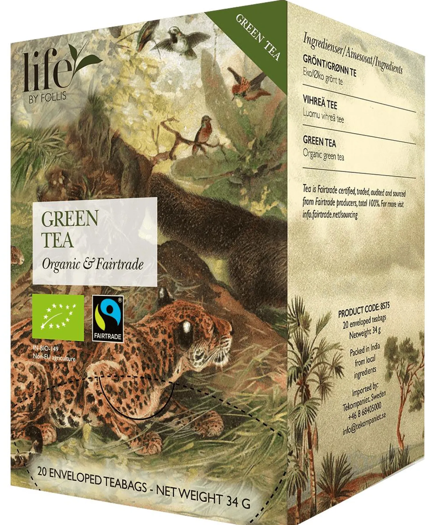 Te LIFE BY FOLLIS Grönt te neutralt 20/fp