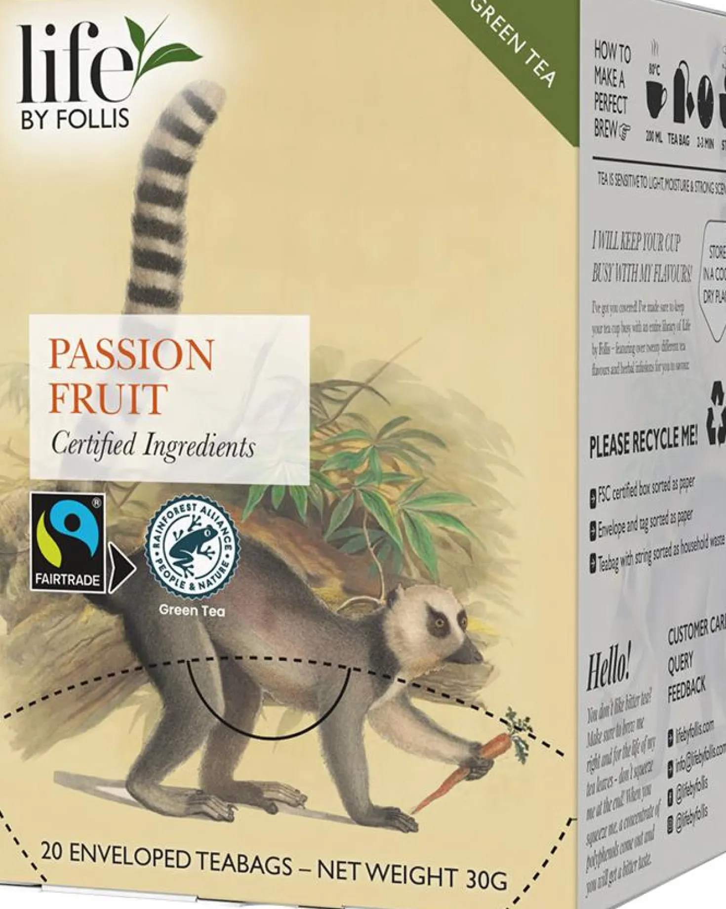 Te LIFE BY FOLLIS Passionfruit 20/fp