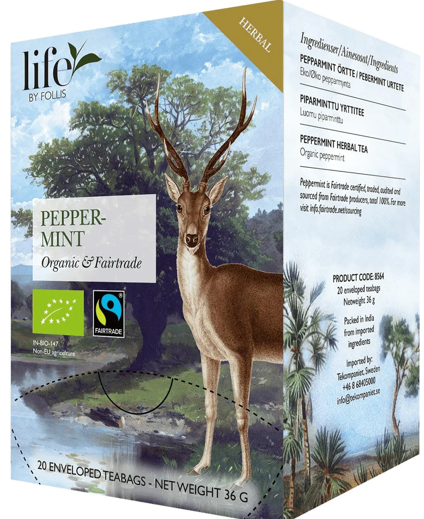 Te LIFE BY FOLLIS Pepparmint 20/fp