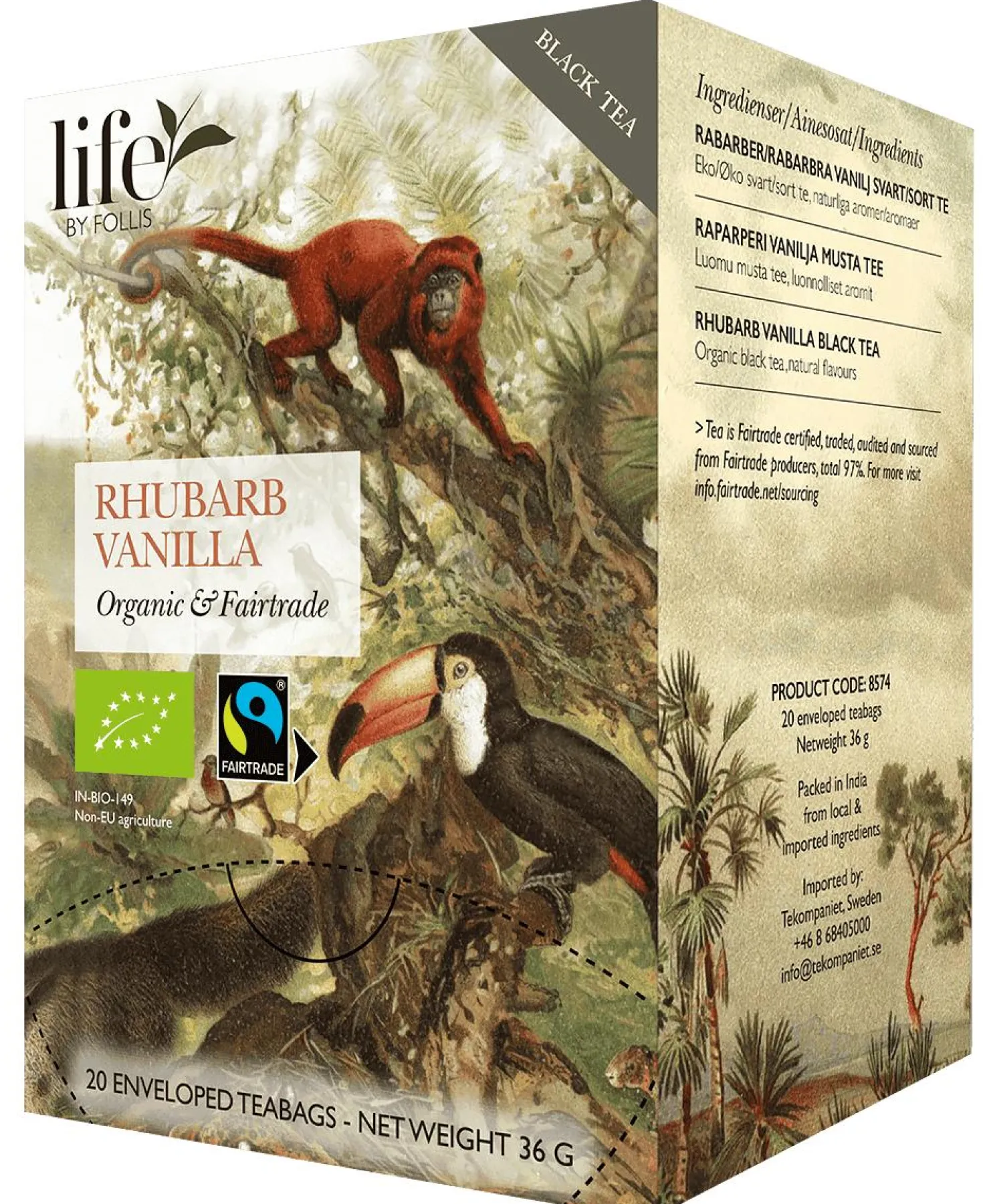 Te LIFE BY FOLLIS Rabarber vanilj 20/fp