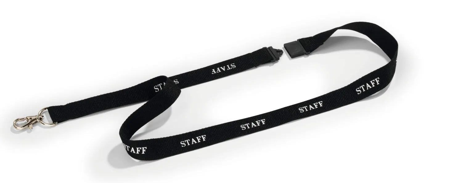 Textilhalsband Durable STAFF, 20 mm, säkerhetslås