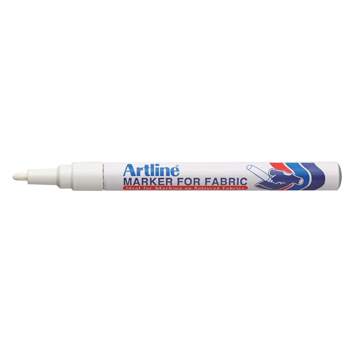 Textilpenna Artline EKC-1 Fabric Marker, vit, 1,2 mm
