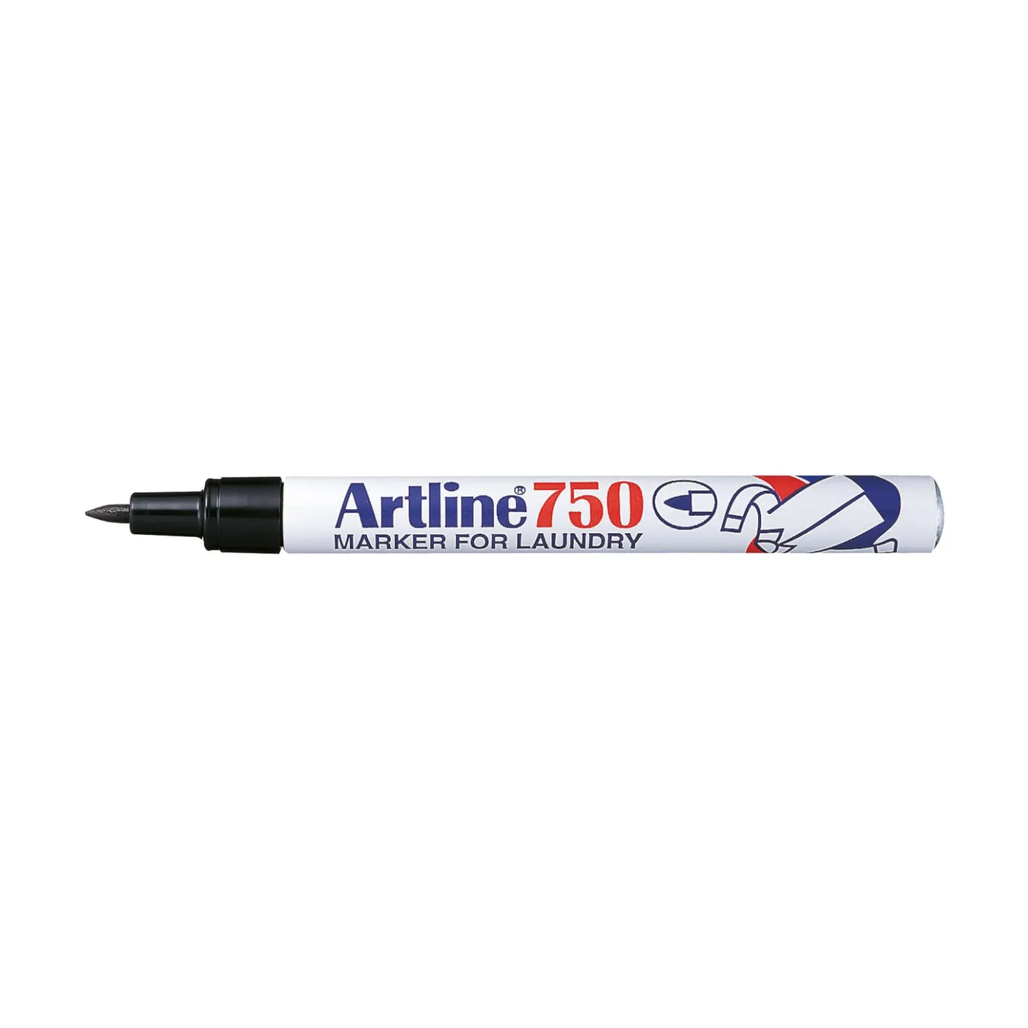 Textilpenna Artline 750 Laundry, svart, 0,7 mm