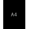Textkartong A4 Svart, genomfärgad, 270 g, 25 ark