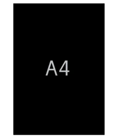 Textkartong A4 Svart, genomfärgad, 270 g, 25 ark