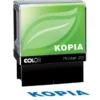 Textstämpel Colop Kopia, självfärgande, blå, 33 x 7 mm