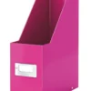 Tidskriftssamlare Leitz Click & Store WOW, rosa, hopfällbar