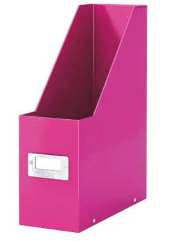 Tidskriftssamlare Leitz Click & Store WOW, rosa, hopfällbar