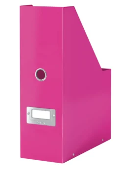 Tidskriftssamlare Leitz Click & Store WOW, rosa, hopfällbar