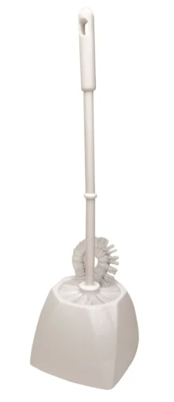 Toalettborstset Max Eco, 44 cm skaft, vit, med kopp