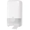 Toalettpappersdispenser Tork T6 Mid-size Twin, två rullar, vit