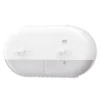 Toalettpappersdispenser Tork T9 SmartOne Mini Twin, vit, 2 rullar