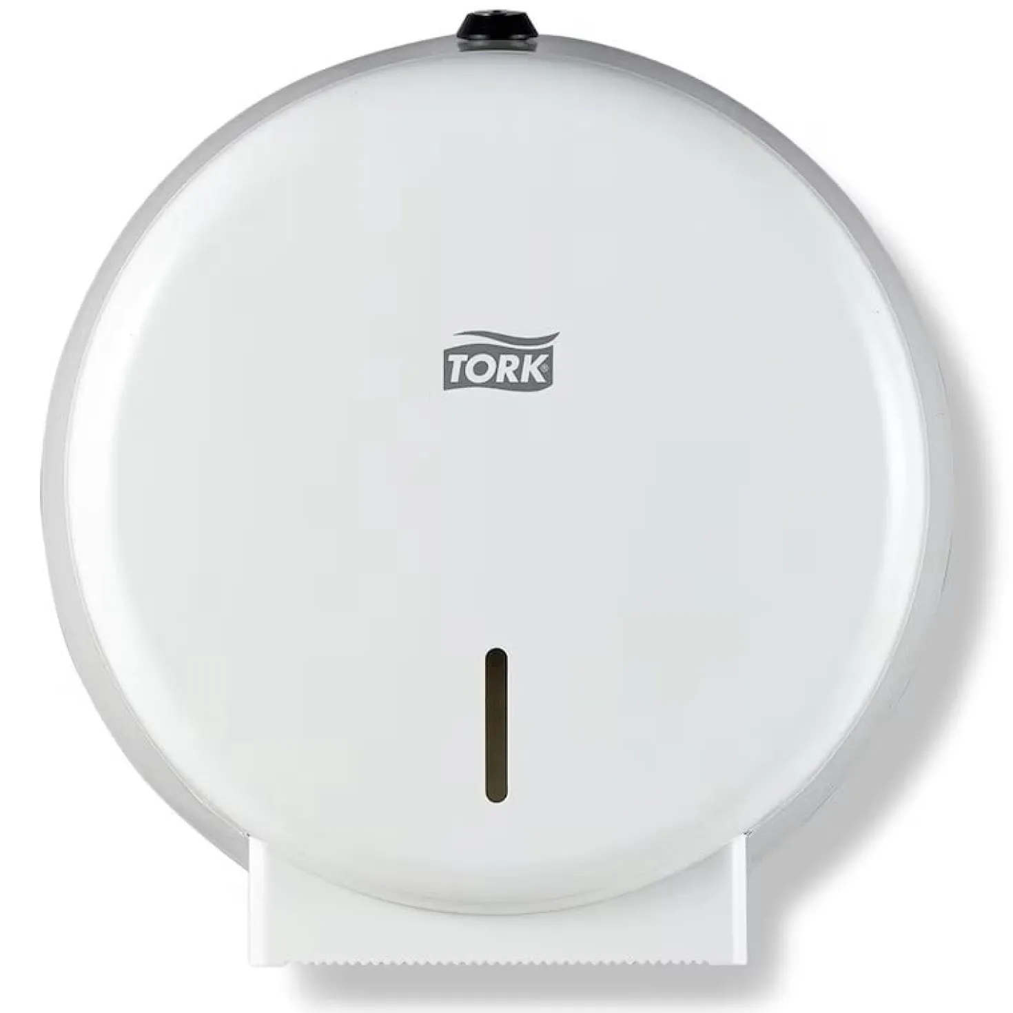 Toalettpappersdispenser Tork Mini Jumbo T2, vit metall