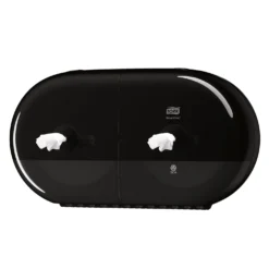 Toalettpappersdispenser Tork T9 SmartOne Mini Twin, svart, 2 rullar