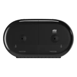 Toalettpappersdispenser Tork T9 SmartOne Mini Twin, svart, 2 rullar