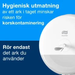 Toalettpappersdispenser Tork T9 SmartOne Mini Twin, svart, 2 rullar
