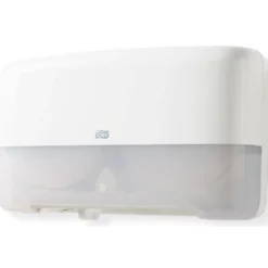 Toalettpappershållare Tork T2 Mini Jumbo Twin, dubbelrulle, vit