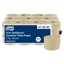 Toalettpapper Tork Coreless Natur T7, 2-lager, 94,3m, 24 st
