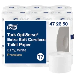 Toalettpapper Tork OptiServe T7 Extra Mjukt, kärnlöst, 3-lager, 18 rullar