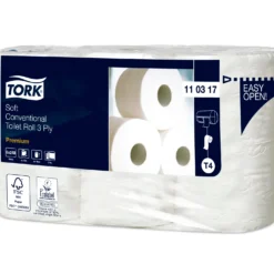 Toalettpapper Tork T4 Premium 3-lags extra mjukt 42st/fp