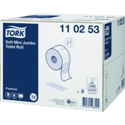 Toalettpapper Tork T2 Premium Soft Mini Jumbo, 170m, 12 rullar