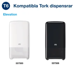 Toalettpapper Tork T6 Premium Mid-size 2-lagers, 90m, 27 rullar