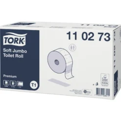 Toalettpapper Tork T1 Premium Soft Jumbo, 2-lager, 6 rullar