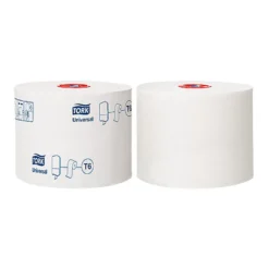 Toalettpapper Tork T6 Universal Mid-size 1-lags, vit, 27 rullar