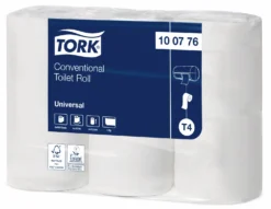 Toalettpapper Tork Universal T4 1-lags, vit, 48 rullar