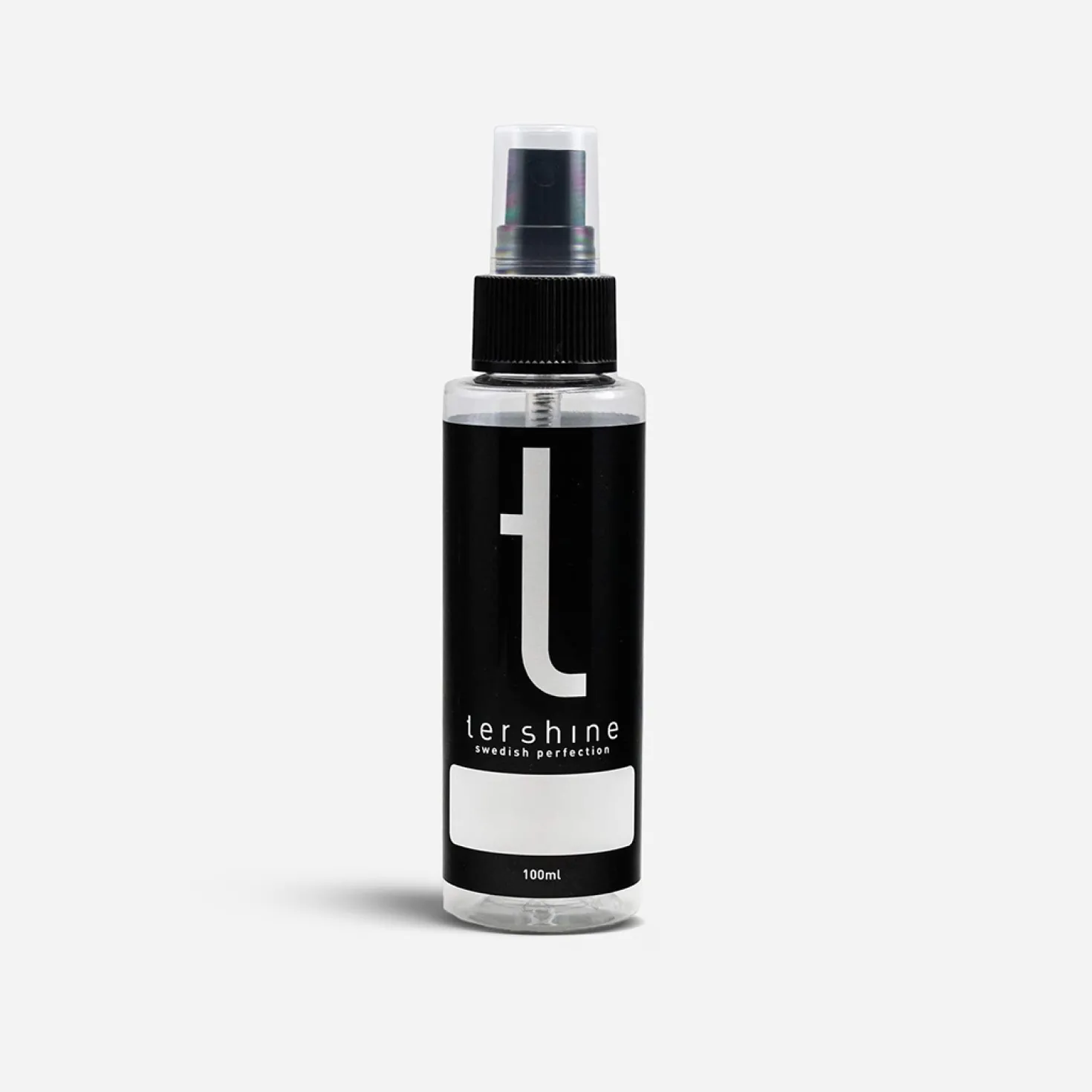 Tomflaska Tershine med trigger, 100 ml, skrivbar etikett