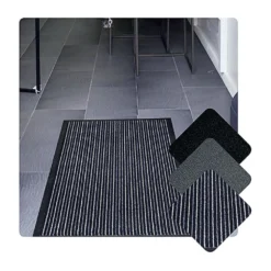 Torkmatta Solett Polypropylen, svart, 90x150 cm