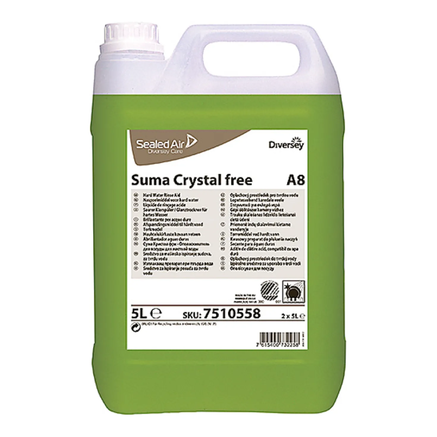 Torkmedel Suma Crystal free A8 Surt Högkoncentrerat, 5 liter