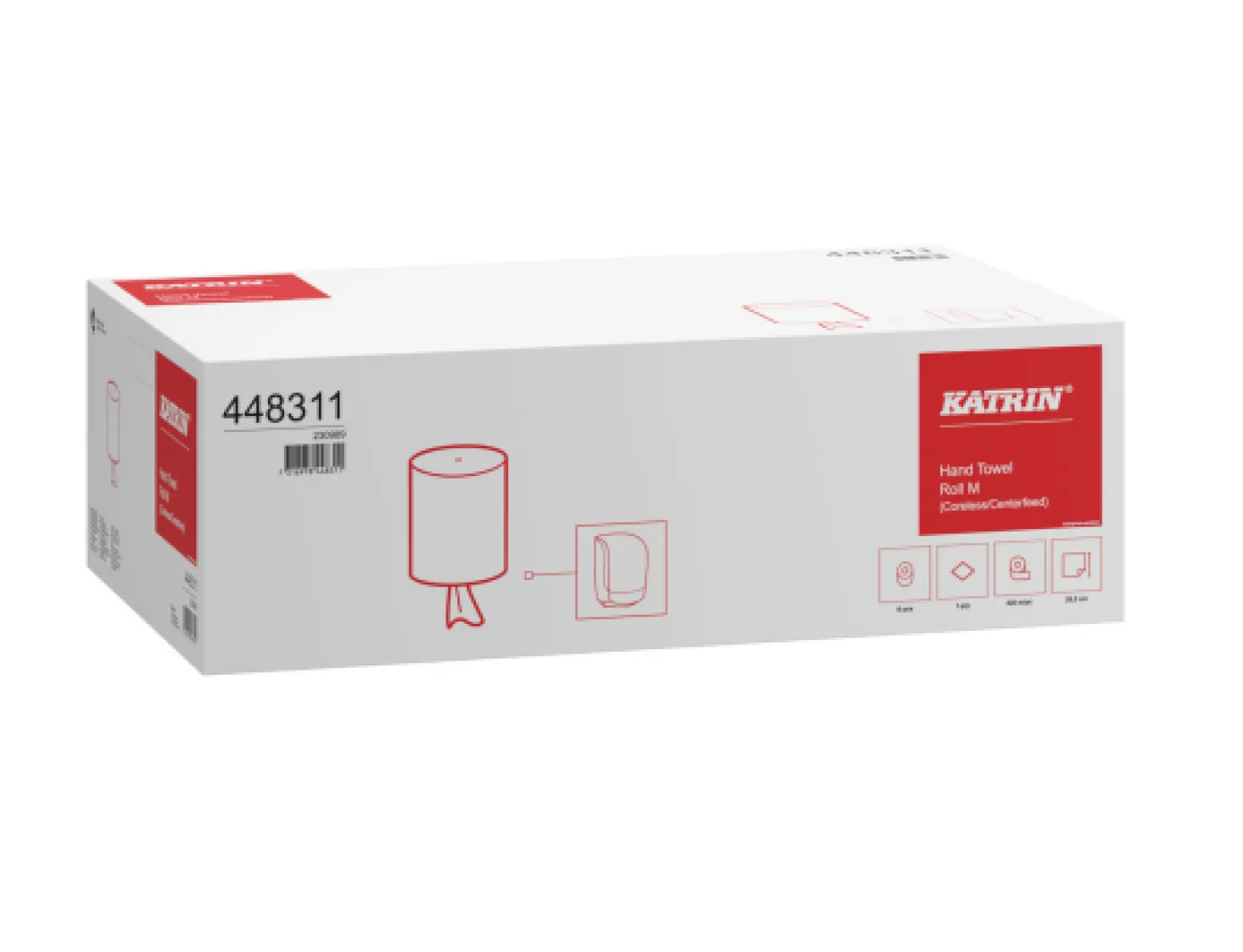 Torkpapper Katrin Classic M Coreless 1-lags 320m 6rl/fp