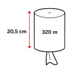 Torkpapper Katrin Classic M Coreless 1-lags 320m 6rl/fp