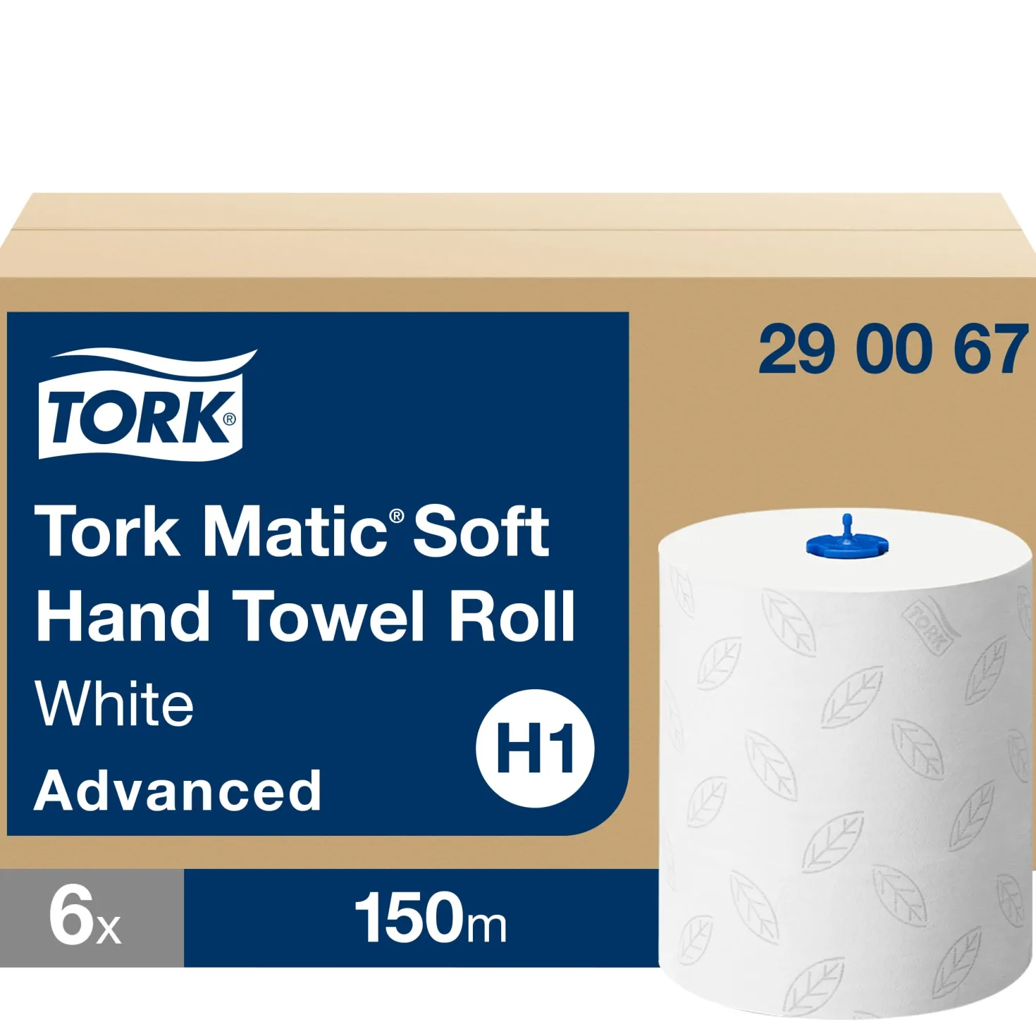 Torkpapper rulle Tork H1 Advanced Soft, 2-lags, 150m, 6 rl