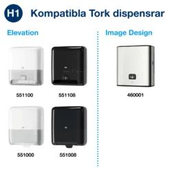 Torkpapper rulle Tork H1 Advanced Soft, 2-lags, 150m, 6 rl