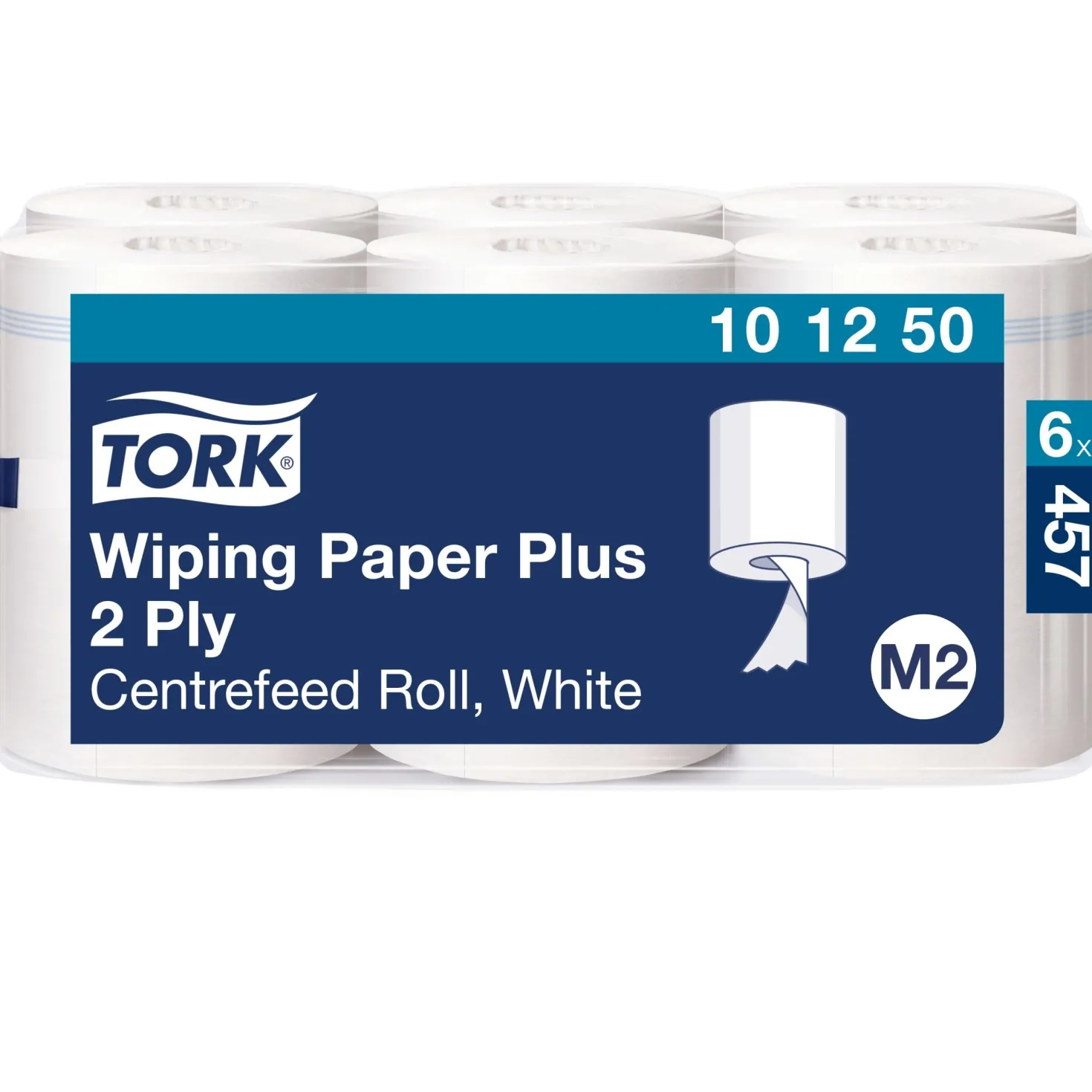 Torkpapper Tork M2 Advanced, 2-lag, vit, 6 rullar