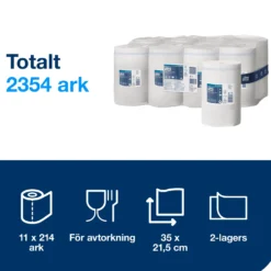 Torkpapper Tork M1 Advanced, 2-lags, 75m, 11 rl/fp