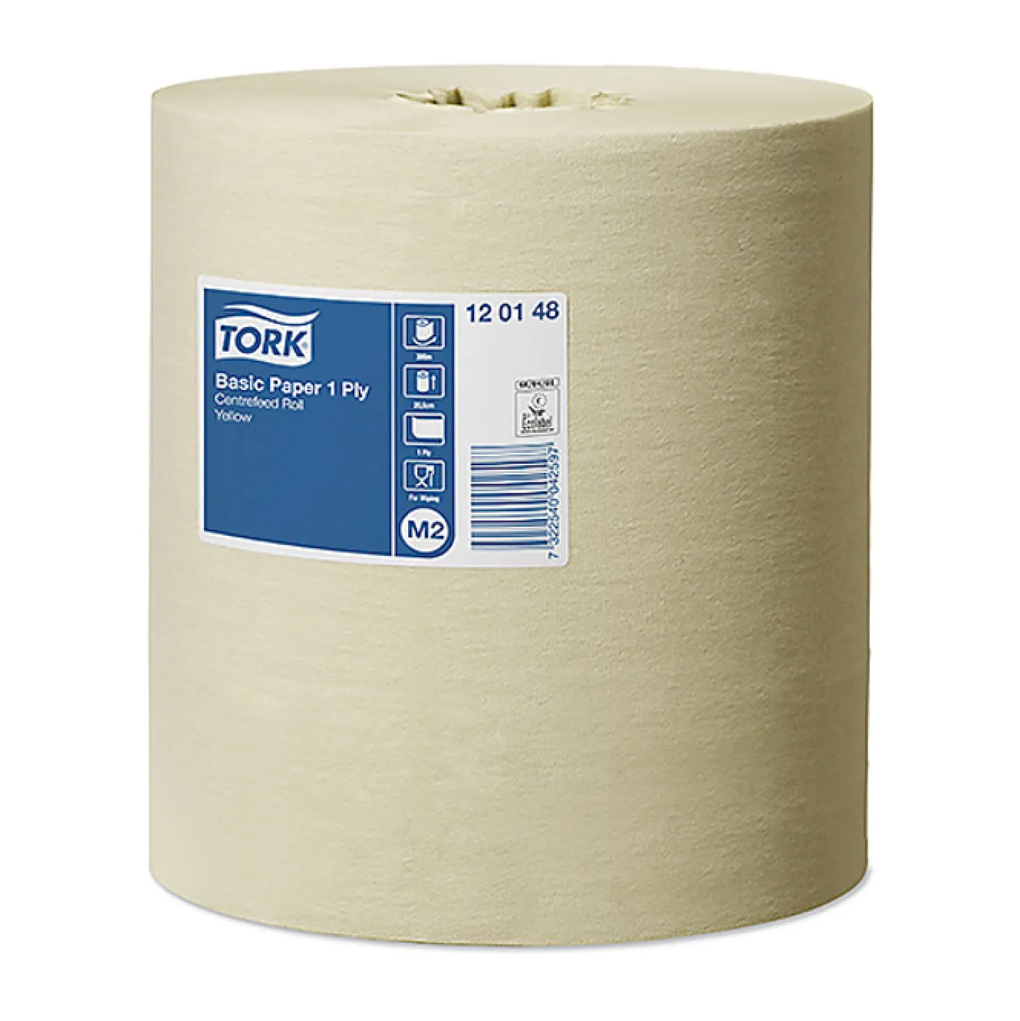 Torkpapper Tork M2 Universal Centralmatat, gul, 300m, 6 rullar