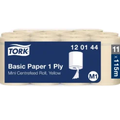 Torkpapper Tork M1 Universal 310 Mini, gul, 115m, 11 rullar