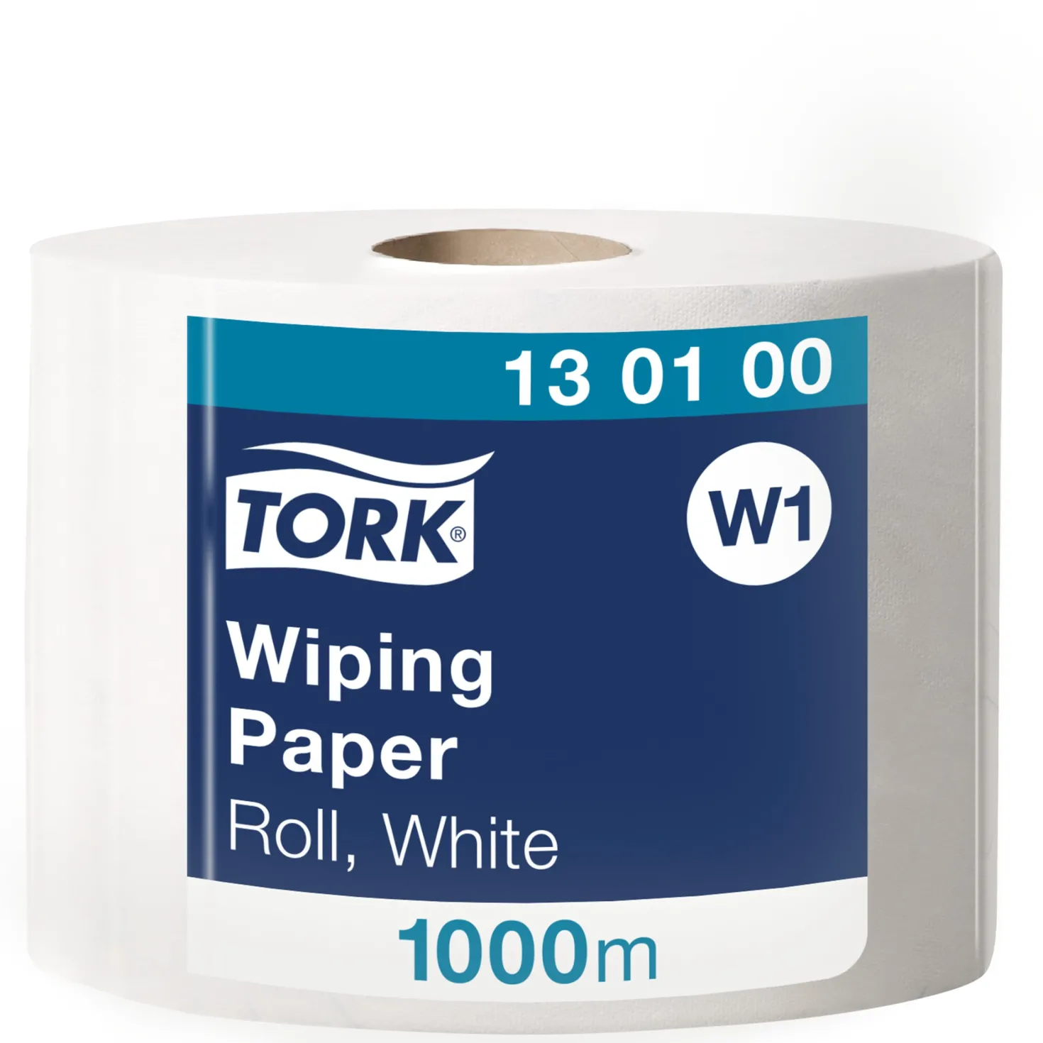 Torkpapper Tork W1, vit, 1-lags, 24,5 cm, 1000 m