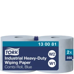 Torkpapper Tork W1/W2 Extra Kraftigt, blå, 119m, 2 rl/fp
