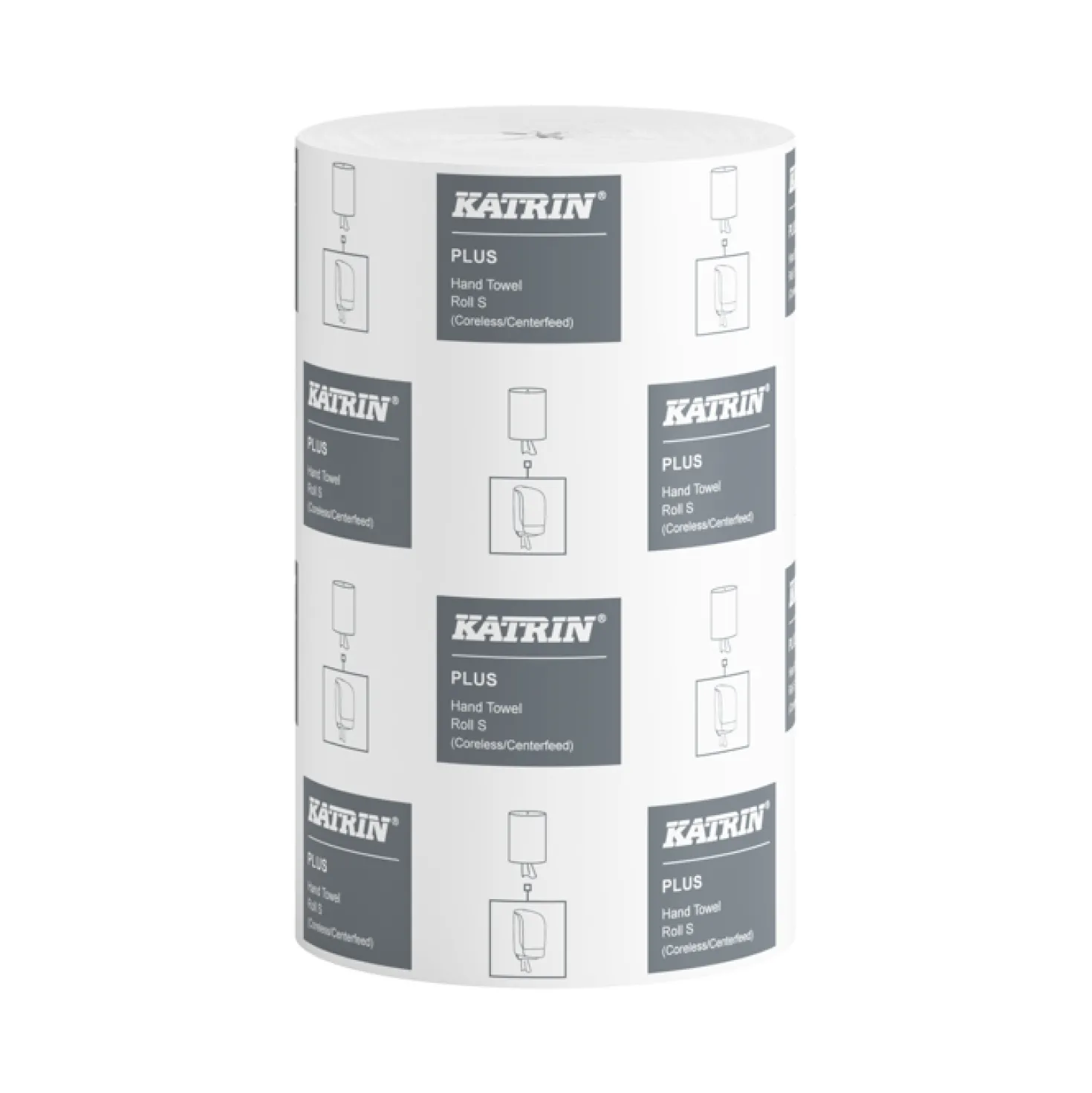 Torkrulle Katrin Plus S1 1-lag hylslös, vit, 12 rl