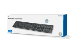 Trådlöst Tangentbord Deltaco Nordisk, USB Nano-mottagare, svart