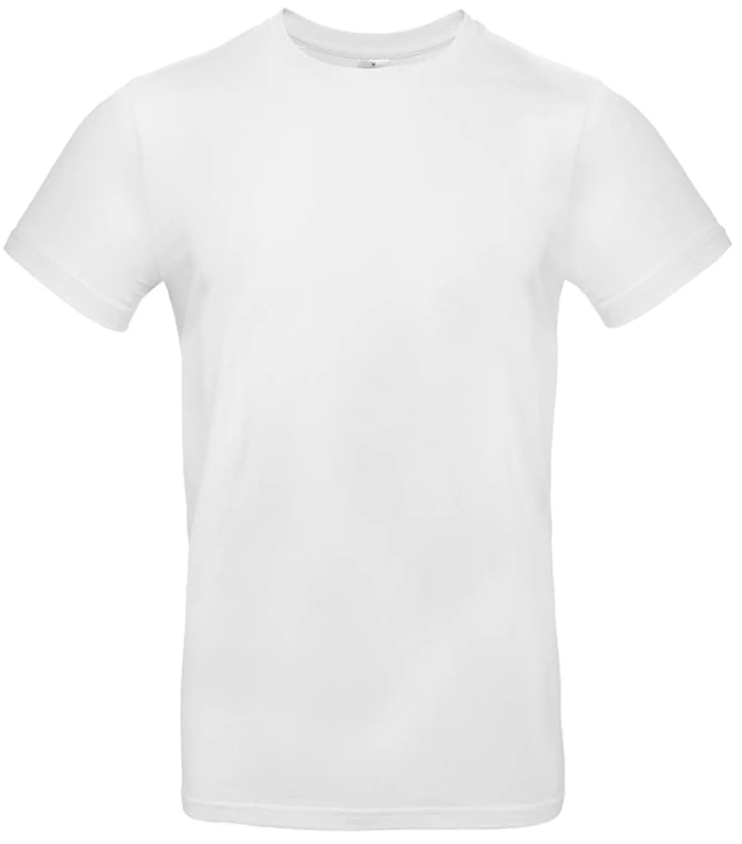 T-shirt B&C Collection E190 Unisex, ringspunnen bomull, vit