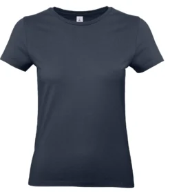 T-shirt dam BC Collection E190, rundhalsad, marin