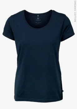 T-shirt Dam Nimbus Montauk, ekologisk bomull, stretch, navy