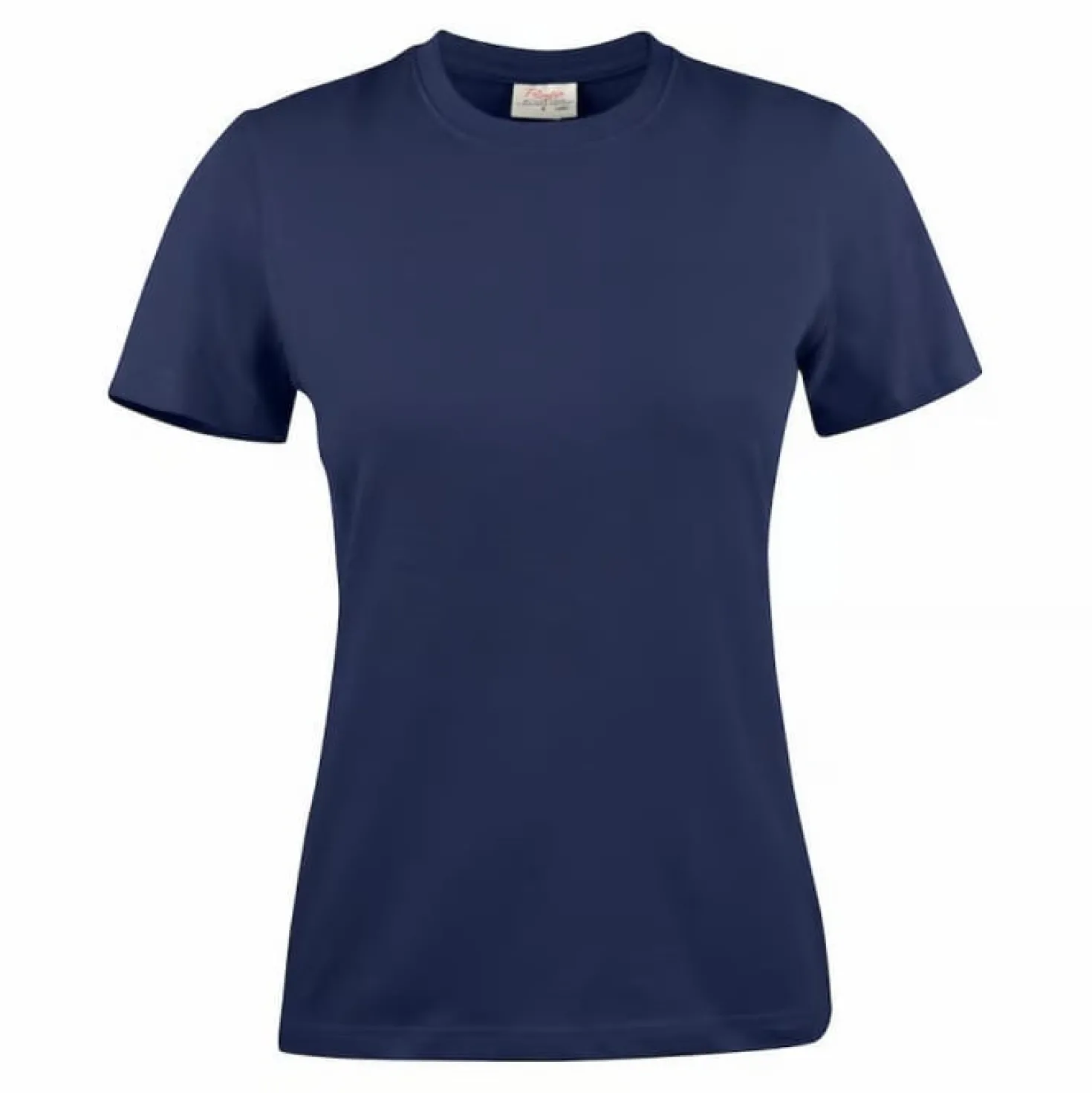 T-shirt Dam Texet Heavy, tung bomull, marinblå